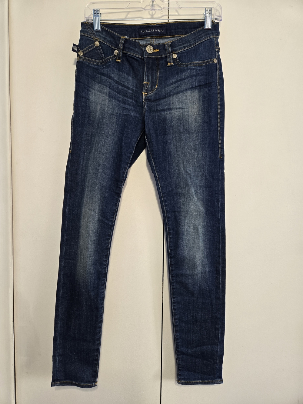 Rock & Republic Kashmiere Skinny Jeans‎ Size 6 Medium Wash Stretch